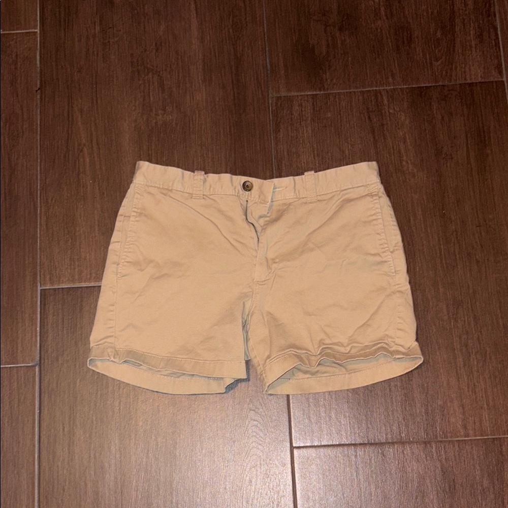 J. Crew Tan Flat Front Shorts Lightweight Summer Essential